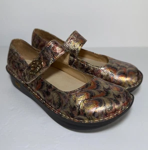 Mocasín Alegria Paloma Leaf Mary Jane Comfort PAL-510 para mujer 9, EU 39 metálico - Imagen 1 de 13