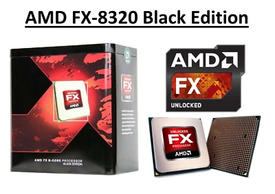 AMD FX-8320 Black Edition Octa Core Processor 3.5-4.0 GHz, Socket AM3+, 125W CPU - Image 1 of 4
