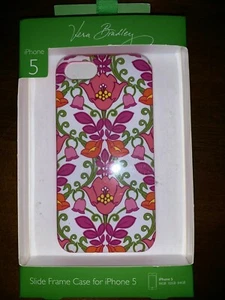 Vera Bradley Neu im Karton iPhone 5 Schieberegler Hülle - rosa Blumenmuster - Lilli Bell - Bild 1 von 1
