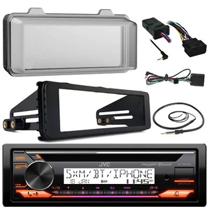 JVC Marine CD Receiver, Cover, Antenna, 98-13 Harley Radio Install,HandleBar Kit - Picture 1 of 6