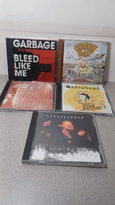 90s Grunge Cd 5 Lot-Bush-Soundgarden-Radiohead-Green Day-Garbage - Foto 1 di 7