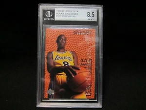 1996 Upper Deck Rookie Exclusives Kobe Bryant Rookie RC #R10 BGS 8.5 NM-M Lakers - Foto 1 di 7