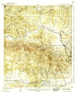 Topographical Map - Santa Susana California Quad - USGS 1903 - 23 x 27.94 - Picture 1 of 20