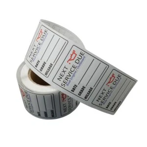 200 pegatinas para cambio de aceite siguiente servicio debido recordatorio rollo ventana coche hoja etiqueta - Imagen 1 de 9