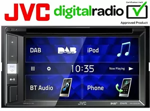 JVC KW-V255DBT 6.2" D/Din DAB iPhone Bluetooth DVD USB Car Stereo AV Screen - Picture 1 of 1