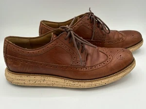 Scarpa Oxford Cole Haan LunarGrand punta alare uomo 9M C12090 cognac - Foto 1 di 8
