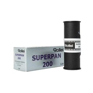 Rollei Superpan 200 120 Rollfilm s/w b/w Schwarz- Weißfilm Schwarzweißfilm - Bild 1 von 3