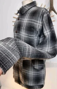 Camisa Percival Shacket - Chaqueta Para Hombres De Gran Tamaño Algodón Pesado Beige Cordón Reino Unido Mediana - Imagen 1 de 12
