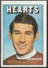 A&BC-FOOTBALL 1972 SCOTTISH (BLUE BACK 01-89)-#28- HEARTS - DONALD FORD