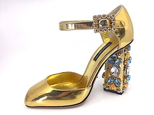 dolce & gabbana floral cage heels