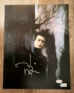 Johnny Depp Signed "Edward Scissor Hands" 11x14 Photo, PSA & Beckett Certified - Picture 1 of 6