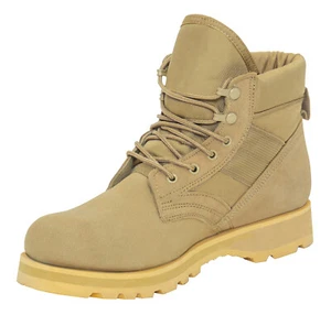 Botas de trabajo de combate Rothco - 6 pulgadas bronceadas # 5288 - Imagen 1 de 8
