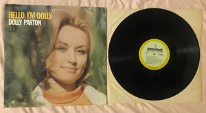 DOLLY PARTON, 1st Album, HELLO I'M DOLLY, 1967, MONUMENT RECORDS, NASHVILLE, TN - Picture 1 of 2