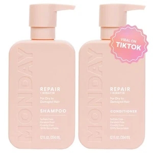 Repair Shampoo and Conditioner Set 12oz for Dry to Damaged Hair Made with Ker... - Picture 1 of 5