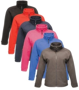 Regatta Ladies Womens Plain Full Zip Fleece Jacket BLUE BLACK PINK or RED - Picture 1 of 7