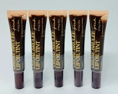 5 NEW VICTORIA'S SECRET PINK CREME BRULEE LIP OIL TINT GLOSS BALM SHINE SHIMMER - Image 1 of 4