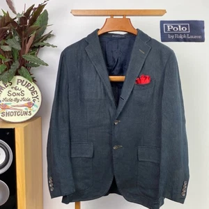 POLO RALPH LAUREN (40S) Men’s 100% Linen Sport Coat Jacket Made in Italy - Picture 1 of 19