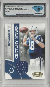 2008 Donruss Threads PEYTON MANNING Jersey /250 Century Stars 💎 DSG 10 Gem Mint - Picture 1 of 2