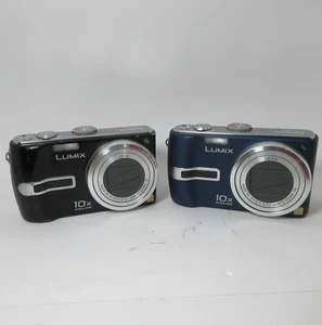 2x Faulty Panasonic Lumix TZ3 Compact Digital Camera 10x Zoom 7.2MP Faulty CCD - Picture 1 of 11