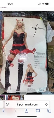Leg Avenue сексуальный взрослый демон дьявол костюм платье только размер M - Изображение 1 из 2