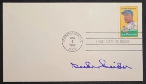 DUKE SNIDER SIGNED AUTOGRAPHED JACKIE ROBINSON STAMPED ENVELOPE DODGERS MLB HOF - Picture 1 of 3