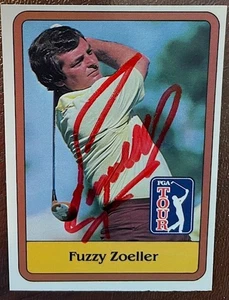 1981 PGA Tour FUZZY ZOELLER signed in person / handsignierte Golfkarte # 46 - Bild 1 von 4