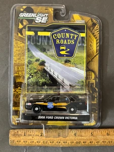 GREENLIGHT INDIANA STATE POLICE COUNTRY ROADS 2008 FORD CROWN VIC DIECAST CAR - Picture 1 of 6