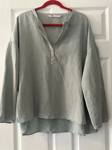 Blusa misto lino Zara - Foto 1 di 4