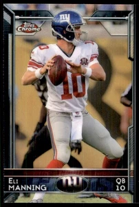 2015 Topps cromo verde refractor Eli Manning New York Giants #55 - Imagen 1 de 2