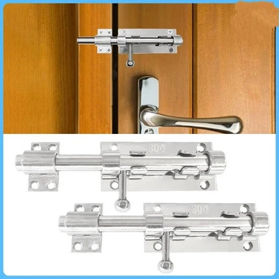 1/2x Heavy Duty Large Garden Gate Shed Sliding Door 6" Tower Bolt Latch Catch - Image 1 of 4