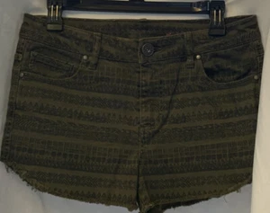 Buckle Green & Black Aztec Shorts - Picture 1 of 2