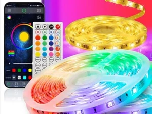 50 Ft LED Strip Lights , Remote Control, Waterproof, Indoor Outdoor RGB , Remote - Picture 1 of 10