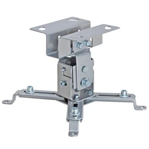 Adjustable Projector Hanger Stand Ceiling Mount Bracket Tilt Universal Silver - Picture 1 of 5