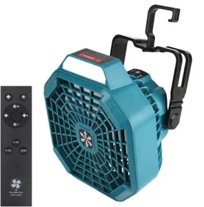 Cordless Fan with Remote for Makita 18v Battery Camping Fan with 3 Speed Setting - Picture 1 of 8