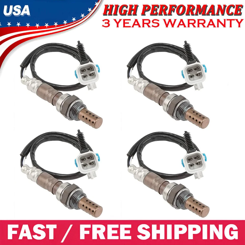 Sensor de oxígeno O2 ascendente+abajo 4 piezas para 03-05 Chevy Tahoe Silverado Suburban 1500 5,3 L Foto 1 de 4