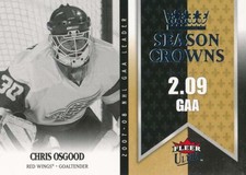 2008-09 Ultra SEASON CROWNS #6 CHRIS OSGOOD - Detroit Red Wings