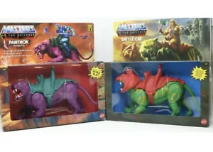Masters of The Universe Origins Battle Cat & Panthor Savage Cat Action Set of 2 - Picture 1 of 9