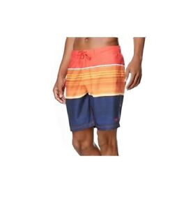 Speedo Mens Swimwear Orange Size Large L Board Shorts UPF50+ Stretch $56 133