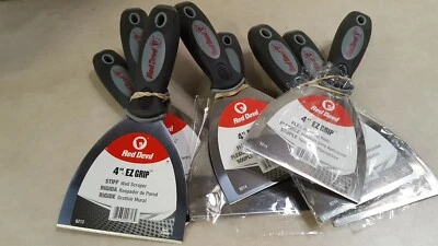 Lot of 8 - Red Devil 6213 4" Stiff Ez Grip Spackle Knife,No 6213,  Red Devil Inc - Image 1 of 3