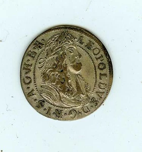 1691 Austria Silver 3 Kreuger KM#1346 - Imagen 1 de 2