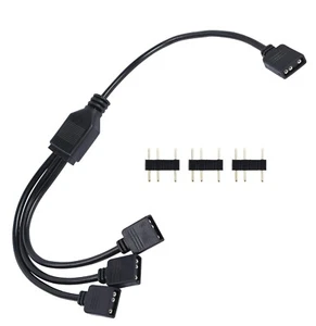 3 Stück ARGB Splitter Kabel 5V 3Pin Adressierbar RGB 1-3 Splitter Kabel mit SteckerPins - Bild 1 von 4