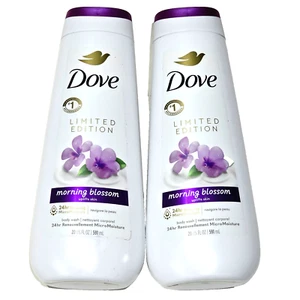 2 Pack Dove Limited Edition Morning Blossom 24hr Renewing Body Wash 20oz - Picture 1 of 1