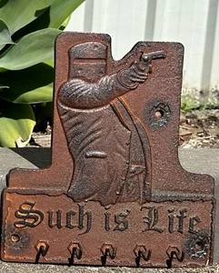 Such Is Life Ned Kelly Cast Iron Key Holder Sign - Picture 1 of 1