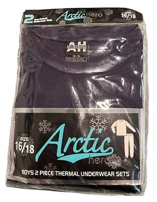Conjunto de ropa interior térmica Arctic Hero para niños Top tejido gofre y conjuntos largos John 16/18 Foto 1 de 4