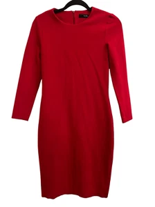 Hallhuber knee-length red dress EUR36 Red Holiday Valentine's Day EUC - Picture 1 of 8