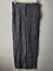 IRIS Woman Size S Black White Spot Wide Leg Trousers Smart Career Summer Casual