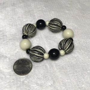 Beautiful Chunky Beaded Bracelet Stretchy  READ DESCRIPTION - Picture 1 of 2