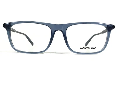 Monturas para gafas Montblanc MB0012O 003 azul rectangular borde completo 54-18-145 Foto 1 de 4