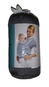 Gray Baby Wrap Carrier - Baby Carrier Wrap Sling for Newborns in Carrying Bag - Picture 1 of 1