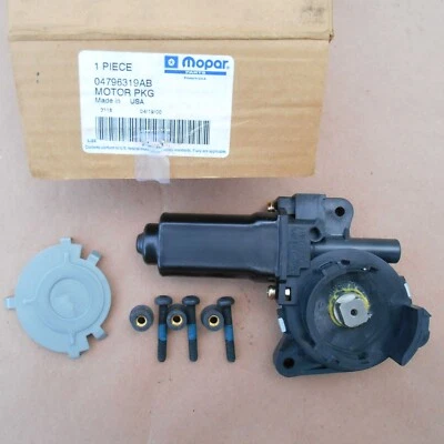 NOS MOPAR front left power window motor 4796319AB 1996-2000 Mini Vans USA Made  - Image 1 of 3